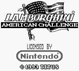 Lamborghini American Challenge (USA, Europe) Title Screen